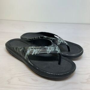 CROCS Swiftwater Mossy Oak Size 11 Men’s Thong Sandals Camo Outdoors Flip Flops